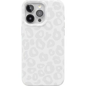 Casely iPhone 15 Pro Max Into the Wild White Snow Leopard Case.